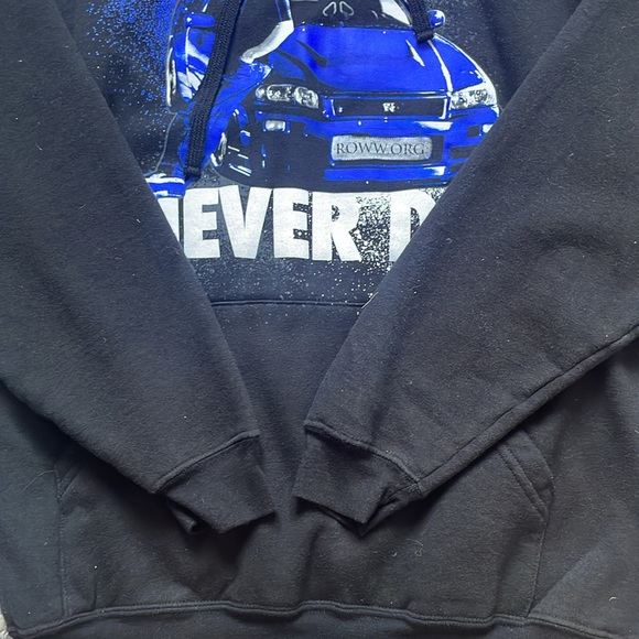 LEGENDS NEVER DIE - PAUL WALKER HOODIE. Youth L - Picture 3 of 4